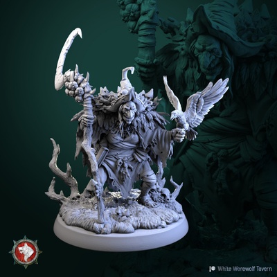 3d printable rotten peggy 75 mm 32 pre-supported by white werewolf tavern tabletop characters & creatures fantasy universe 3d print model - Mito3D