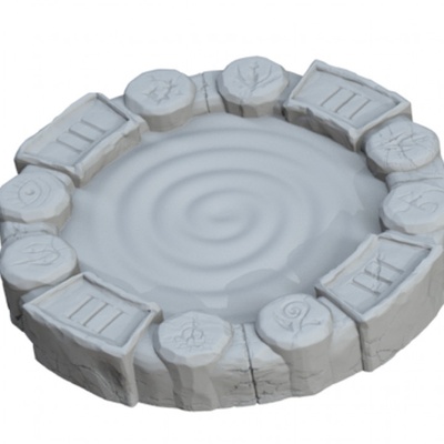 3d printable fantasy football number iii dungeon portal by moonshine miniatures tabletop terrain 3d print model - Mito3D