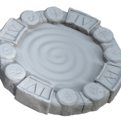 3d printable fantasy football number iv dungeon portal by moonshine miniatures tabletop terrain 3d print model - Mito3D