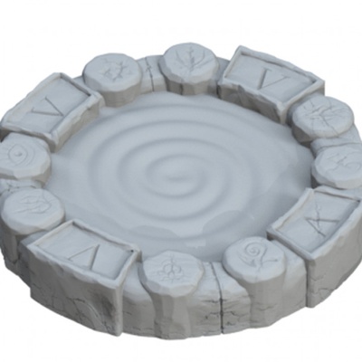 3d printable fantasy football number v dungeon portal by moonshine miniatures tabletop terrain 3d print model - Mito3D