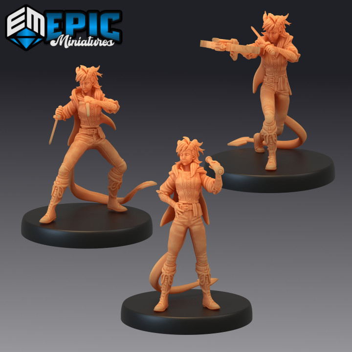 3d imprimível tiefling marinheiro conjunto humano diabo híbrido senhor cruel trapaceiro by epic miniatures 3D print model - Mito3D