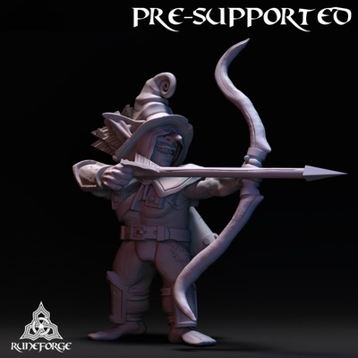 3d printable bog goblin - lunar cult archer by runeforge studios tabletop characters & creatures fantasy universe 3d print model - Mito3D