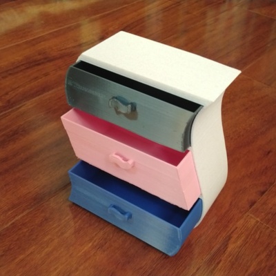 3d imprimible curvo gabinete by justin lin hogar casa jardín menaje adornos 3d print model - Mito3D