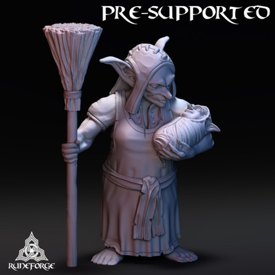 3d printable goblin matron by runeforge studios tabletop characters & creatures fantasy universe 3d print model - Mito3D