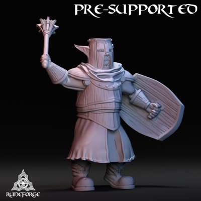 3d printable goblin king's guard - attacking by runeforge studios tabletop characters & creatures fantasy universe 3d print model - Mito3D