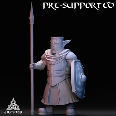 3d printable goblin king's guard - sentry by runeforge studios tabletop characters & creatures fantasy universe 3d print model - Mito3D
