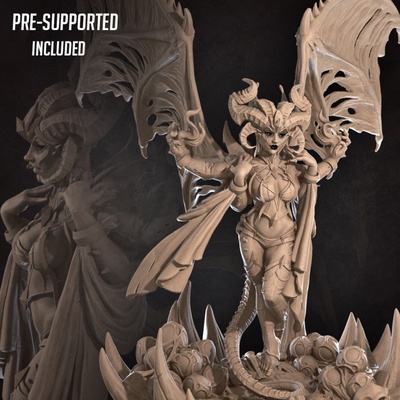 3d printable marianne undead matriarch dungeon boss by bite bullet tabletop characters & creatures fantasy universe 3d print model - Mito3D
