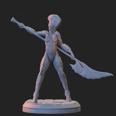 3d printable violet by thesurrealfactory tabletop characters & creatures sci-fi universe 3d print model - Mito3D
