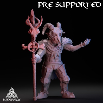 3d printable mountain goblin shaman by runeforge studios tabletop characters & creatures fantasy universe 3d print model - Mito3D