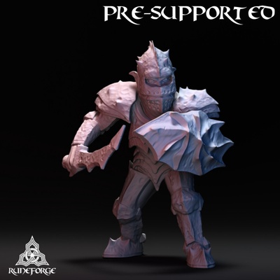 3d imprimible montaña duende espada proteger by runeforge estudios mesa caracteres criaturas fantasía universo 3d print model - Mito3D