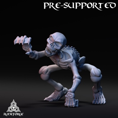 3d printable cave goblin skeleton by runeforge studios tabletop characters & creatures fantasy universe 3d print model - Mito3D