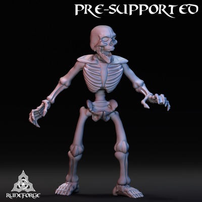 3d stampabile foresta goblin scheletro by runeforge studi tavolo personaggi creature fantasia universo 3d print model - Mito3D