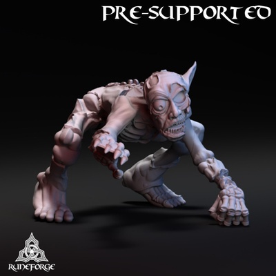 3d printable cave goblin zombie by runeforge studios tabletop characters & creatures fantasy universe 3d print model - Mito3D