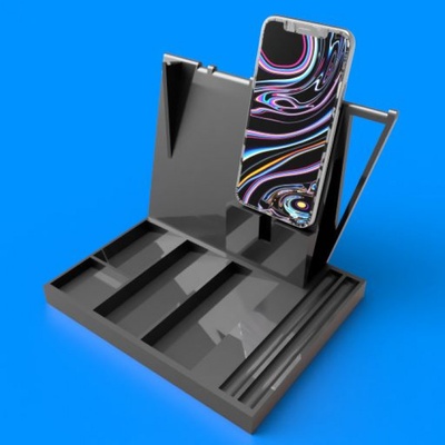 3d printable phone docking station by chris gadgets & electronics phones tablets stands 3d print model - Mito3D