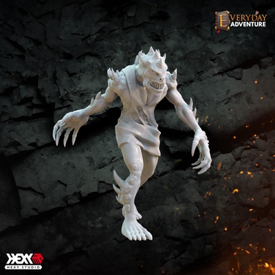 3d imprimible demonio necrófago by hexy estudio mesa caracteres criaturas fantasía universo 3d print model - Mito3D