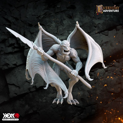 3d printable gargoyle imp by hexy studio tabletop characters & creatures fantasy universe 3d print model - Mito3D