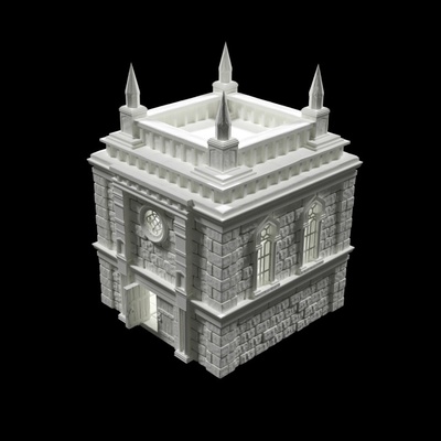 3d imprimible mausoleo conjunto by donald stouffer mesa terreno fantasía 3d print model - Mito3D