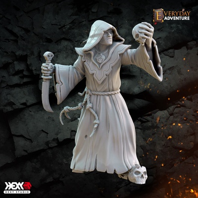 3d printable cultist by hexy studio tabletop characters & creatures fantasy universe 3d print model - Mito3D