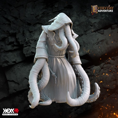 3d printable mutated cultist by hexy studio tabletop characters & creatures fantasy universe 3d print model - Mito3D