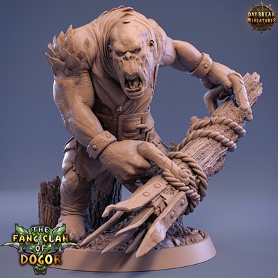 3d printable ork aa grim - fang clan of dogor by daybreak miniatures 3d print model - Mito3D