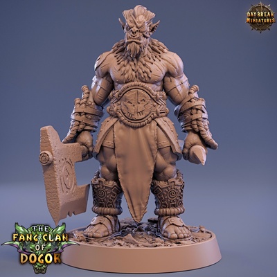 3d printable gan daal rind - fang clan of dogor by daybreak miniatures 3d print model - Mito3D