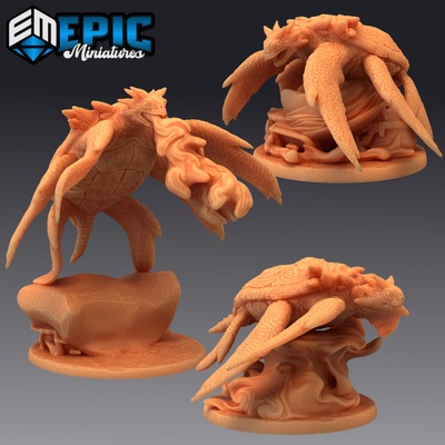 3d yazdırılabilir dev deniz kaplumbağa ayarlamak siyah tosbağa su kaiju okyanus karşılaşma by epic miniatures 3d print model - Mito3D