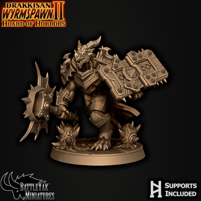 3d printable drakkisan drachon e by battle yak miniatures tabletop characters & creatures fantasy universe 3d print model - Mito3D
