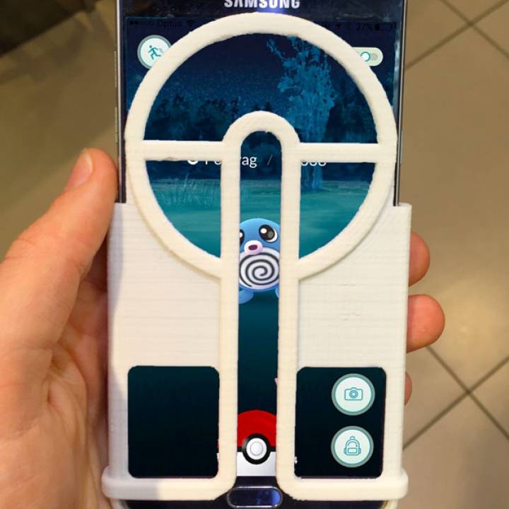 pokeball aimer samsung note 5 pokemon fan Kunst Telefon Ziel pokemongo Zieleinrichtung samsungcase samsungnote 3D print model - Mito3D