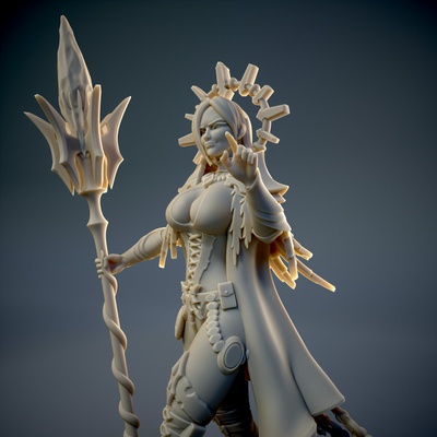 3d printable sorcerer by mad's minis 3d print model - Mito3D