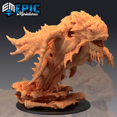 3d imprimível kraken clássico emergente tentáculo mar monstro patrão encontro oceano água by epic miniatures 3d print model - Mito3D