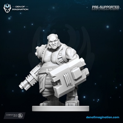 3d printable prison planet - tank by den of imagination tabletop characters & creatures sci-fi universe 3d print model - Mito3D