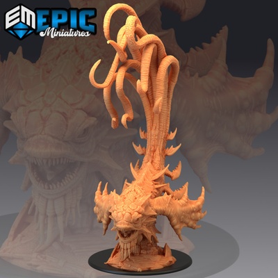 3d printable kraken classic underwater tentacle sea monster boss encounter ocean & water by epic-miniatures tabletop characters creatures fantasy universe 3d print model - Mito3D