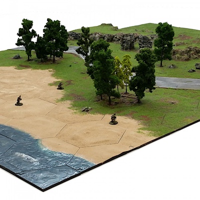 3d imprimable mgb plage by rg chapelle table accessoires terrain 3d print model - Mito3D