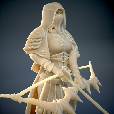 3d printable ranger by mad's minis tabletop characters & creatures fantasy universe 3d print model - Mito3D
