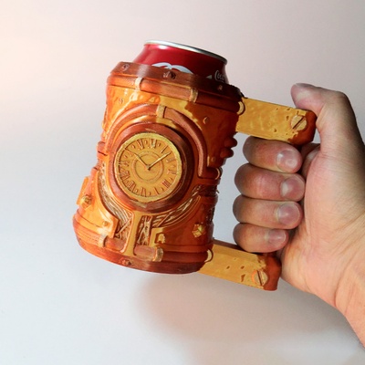 3d printable steampunk by stlflix home & garden kitchen dining cups mugs 3d print model - Mito3D