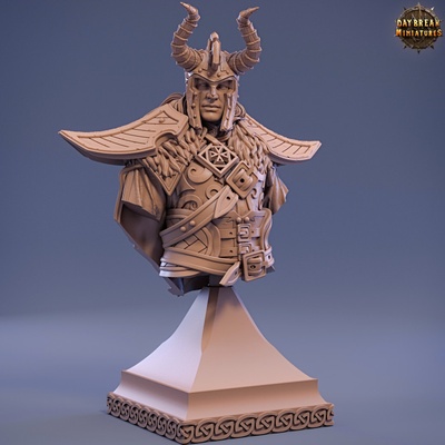 3d printable damien deadlygate - bust by daybreak miniatures tabletop characters & creatures fantasy universe fan art busts 3d print model - Mito3D