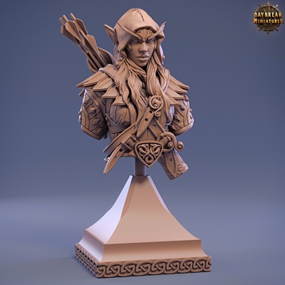 3d printable lindulae of higher branches - bust by daybreak miniatures tabletop characters & creatures fantasy universe fan art busts 3d print model - Mito3D