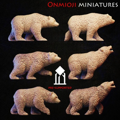 3d yazdırılabilir ayılar by stanislav kuznetsov 3d print model - Mito3D