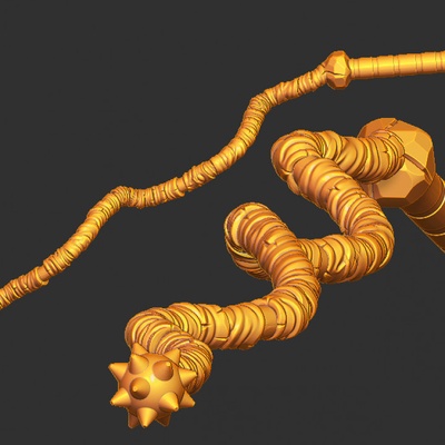 3d printable iron-ball-whip by action figure fusion fan art figures tabletop characters & creatures fantasy universe 3d print model - Mito3D