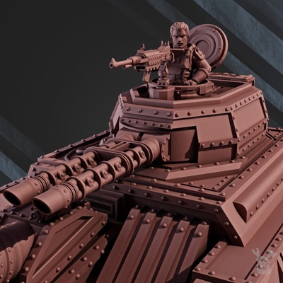 3d printable support battle tank dragon iii by dakkadakkastore tabletop characters & creatures sci-fi universe vehicles machines 3d print model - Mito3D