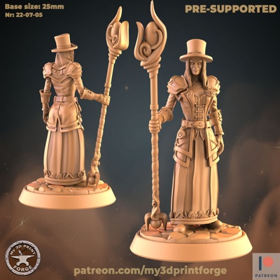 3d printable sorceress staff by my3dprintforge tabletop characters & creatures fantasy universe 3d print model - Mito3D