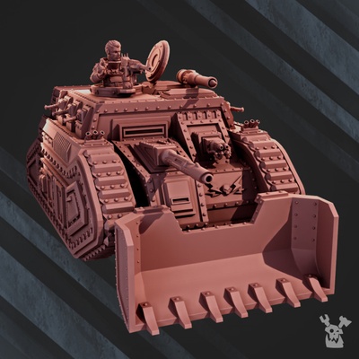 3d printable armored personnel carrier dragon i by dakkadakkastore tabletop characters & creatures sci-fi universe vehicles machines 3d print model - Mito3D