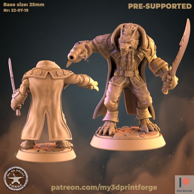 3d printable werewolf boss weapons by my3dprintforge tabletop characters & creatures fantasy universe 3d print model - Mito3D
