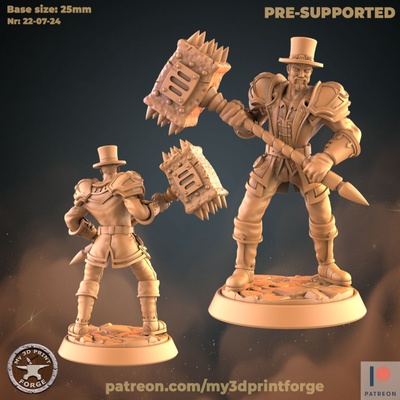 3d imprimable paladin masse by my3dprintforge table personnages créatures fantaisie univers 3d print model - Mito3D