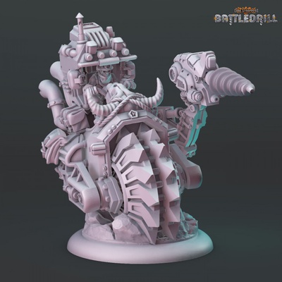 3d printable terrons - battledrill by hexy studio tabletop characters & creatures sci-fi universe vehicles machines 3d print model - Mito3D