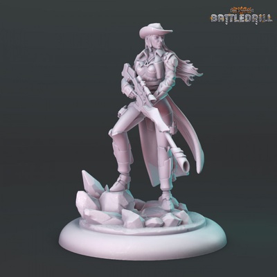 3d printable terrons - melody sanchez by hexy studio tabletop characters & creatures sci-fi universe 3d print model - Mito3D