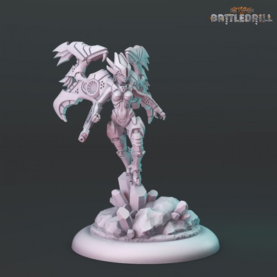 3d printable bioss - domina by hexy studio tabletop characters & creatures sci-fi universe 3d print model - Mito3D