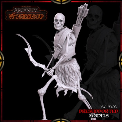 3d imprimable squelette archer by secret atelier table personnages créatures fantaisie univers 3d print model - Mito3D
