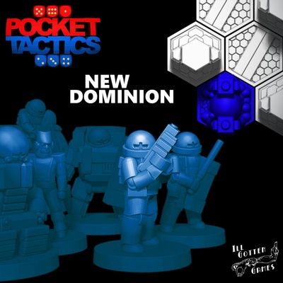 3d imprimible pocket tactics dominio by enfermo juegos mesa caracteres criaturas sci fi universo tablero personalizado 3d print model - Mito3D