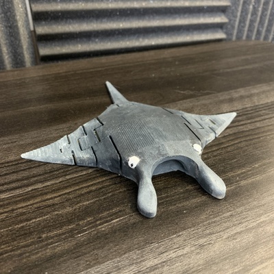3d printable flexible manta ray by printer academy toys & games animal creature figures 3d print model - Mito3D